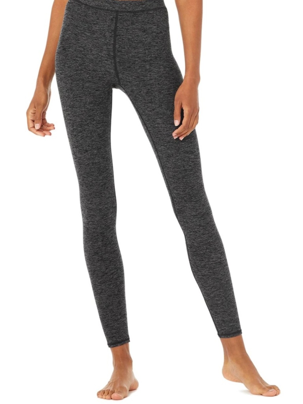NWOT  Alo Yoga High-Waist Dark Gray Alosoft Flow Legging  28”